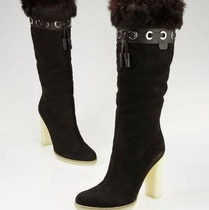 Gucci Brown Suede Boots